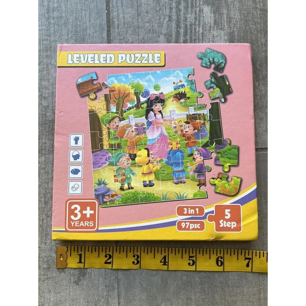 MAGNETIC PUZZLES Jigsaw Travel Folding 97 pcs Car Book 3-6 Years 3 in 1 Kids Fun
